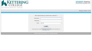 
                            5. Student Portal Login - Kettering College