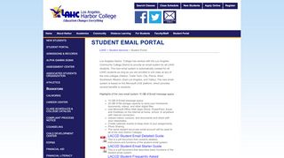 
                            1. Student Portal - Los Angeles Harbor College