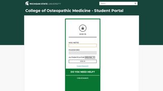 
                            1. Student Portal - Michigan State University