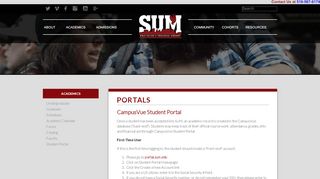 
                            3. Student Portal — SUM Bible College & Theological Seminary