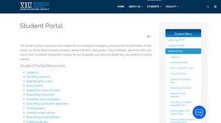 
                            2. Student Portal - VIU: IT Department - Virginia International University