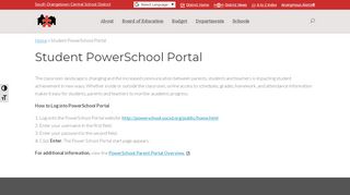 
                            7. Student PowerSchool Portal | South Orangetown Central ...