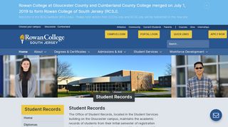 
                            8. Student Records Student Records and ... - Rowan College