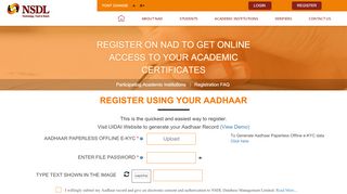 
                            4. Student Registration - NAD - NSDL Database Management ...