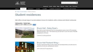 
                            7. Student residences - ANU