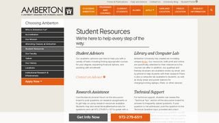 
                            9. Student Resources | Amberton University