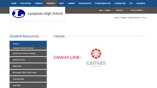 
                            3. Student Resources / Canvas - Lampasas ISD