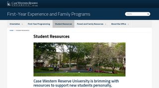 
                            8. Student Resources - Case Western Reserve University