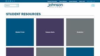 
                            1. Student Resources | Johnson College of Technology