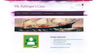 
                            9. Student Resources - Ms. Rattinger's Class