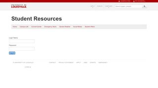 
                            1. Student Resources - University of Louisville