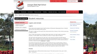 
                            3. Student resources - Urangan State High School