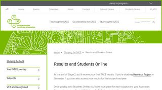 
                            3. Student results and replacement certificates - sace.sa.edu.au