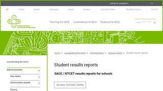 
                            5. Student results reports - South Australian …