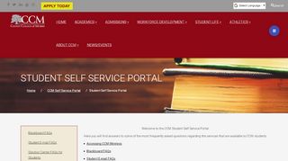 
                            2. Student Self Service Portal - County College of Morris