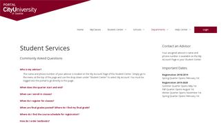 
                            7. Student Services – CityU Portal