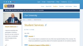 
                            1. Student Services - Horus University