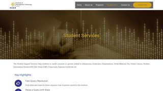 
                            8. Student Services – IMT ONLINE