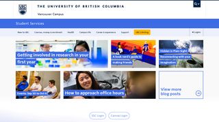 
                            2. Student Services - University of British Columbia