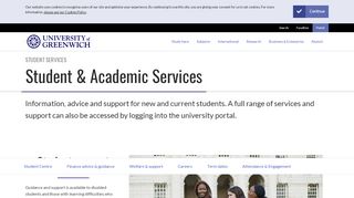 
                            6. Student Services | University of Greenwich