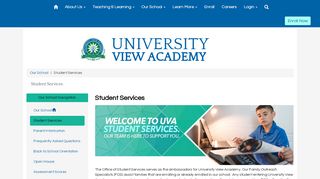 
                            9. Student Services - University View Academy