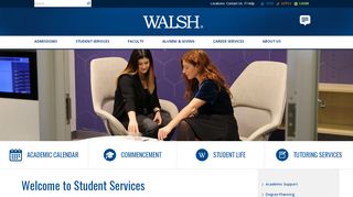 
                            6. Student Services | Walsh Student Portal - Register for Classes - Walsh