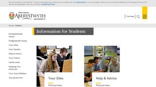 
                            2. Student: Student - Aberystwyth University