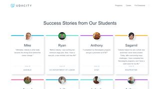 
                            3. Student Success Stories | Udacity