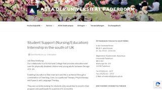 
                            6. Student Support (Nursing/Education ... - asta.uni-paderborn.de