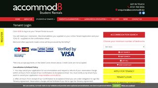 
                            3. Student & Tenant Login | accommod8