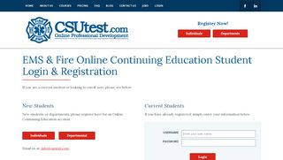 
                            8. Student Testing Login - csutest.com