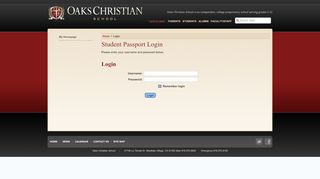 
                            4. Student User Login - Oaks Christian School