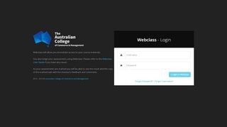 
                            1. Student Webclass Login - ACCM