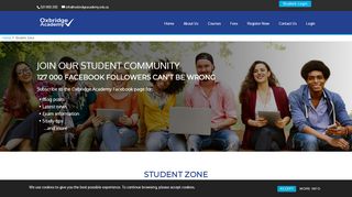
                            4. Student Zone - Oxbridge Academy