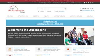 
                            2. Student Zone - Vision West Nottinghamshire College - Mansfield