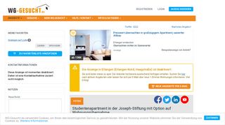 
                            8. Studentenapartment in der Joseph-Stiftung mit …