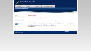 
                            5. Studentenportal - Rheinische Fachhochschule Köln