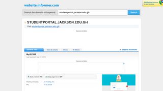 
                            5. studentportal.jackson.edu.gh at Website Informer. MyJEC360. Visit ...