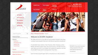 
                            2. Students - ACCENT International