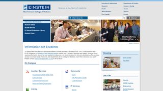 
                            3. Students | Albert Einstein College of Medicine