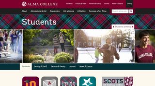 
                            1. Students: Alma College