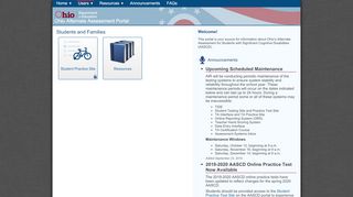 
                            1. Students and Families – Ohio Alternate Assessment Portal