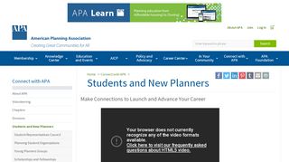 
                            6. Students and New Planners - American Planning Association