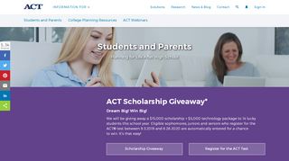 
                            6. Students and Parents - ACT Solutions | ACT