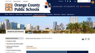 
                            10. Students and Parents - Orange County Public Schools