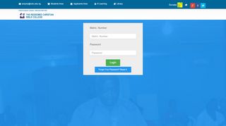 
                            2. Students Area - College Portal :: Redeemed Christian Bible College