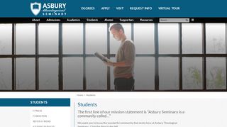 
                            5. Students - Asbury Theological Seminary