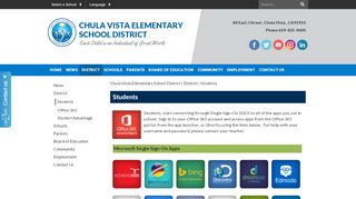 
                            1. Students - Chula Vista Elementary School District