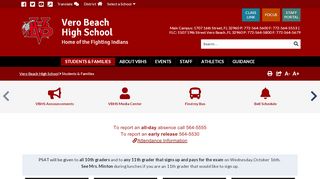 
                            7. Students & Families - Vero Beach High School