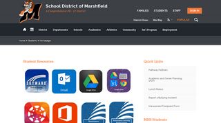 
                            3. Students / Homepage - School District of Marshfield